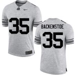 Men's Ohio State Buckeyes #35 Alex Backenstoe Gray Nike NCAA College Football Jersey Spring NWM6744RU